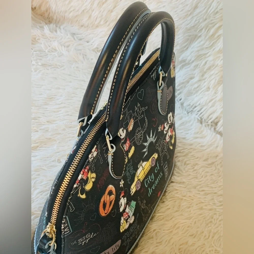 Disney Dooney & Bourke Mickie & Minnie New York City Zip Satchel or crossbody